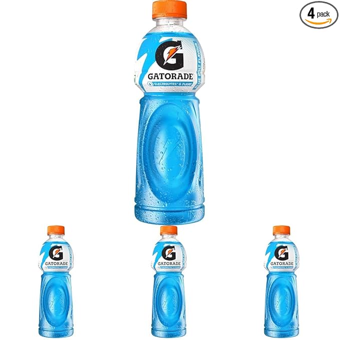 Gatorade - Blue bolt flavour, 500ml (Pack of 4)