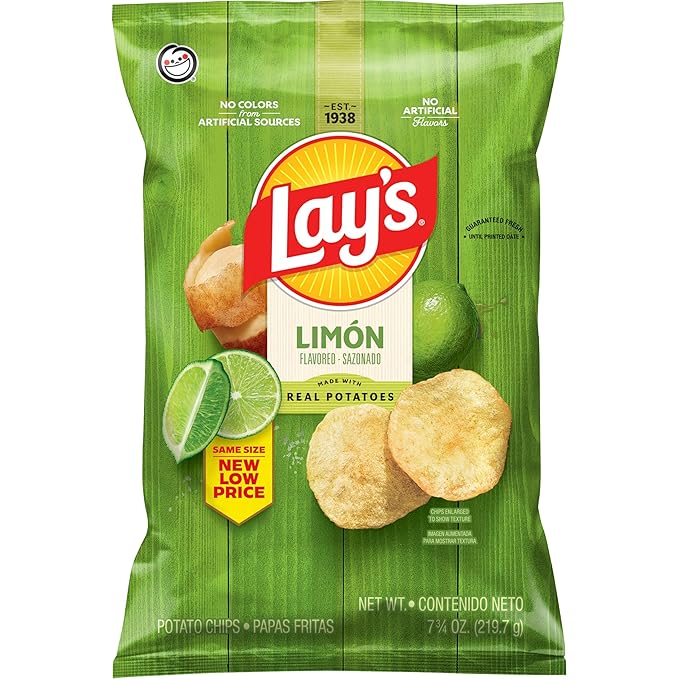 Lay's Wavy Potato Chips - Limon