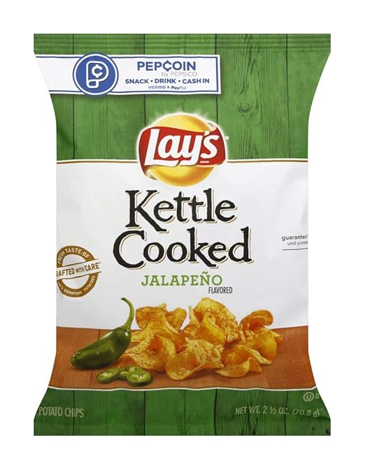 Lay's Wavy Potato Chips - Kettle Cooked Jalapeno