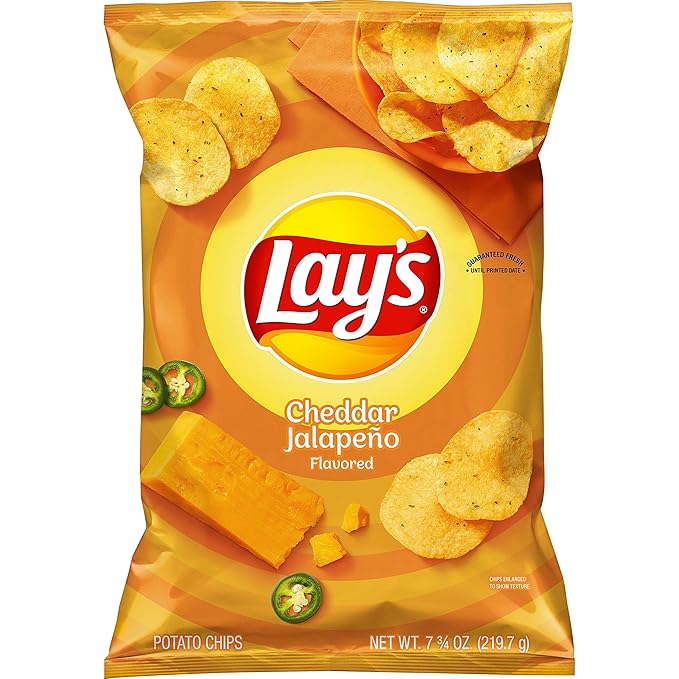 Lay's Wavy Potato Chips - Cheddar Jalapeno